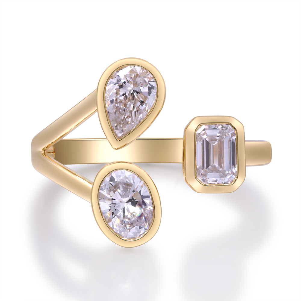1.52 ctw Yellow Gold Lab-Grown Diamond Ring